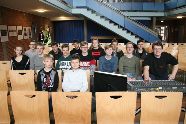 Technik AG am Gymnasium Munster - Gruppenbild